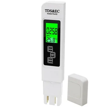 Высокоточный Измеритель TDS Цифровой Тестер воды 0-9990ppm TDS EC LCD Чистота воды PPM Аквариумный Фильтр