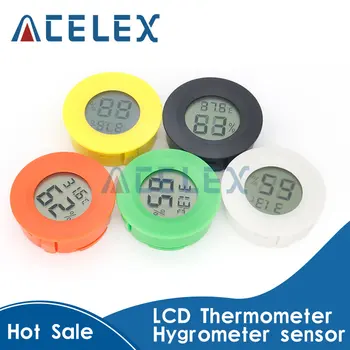 Мини Цифровой ЖК-термометр, Гигрометр, Морозильный Тестер, Датчик температуры, Измеритель Влажности, Детектор, Монитор для домашних животных, автомобиль для домашних животных