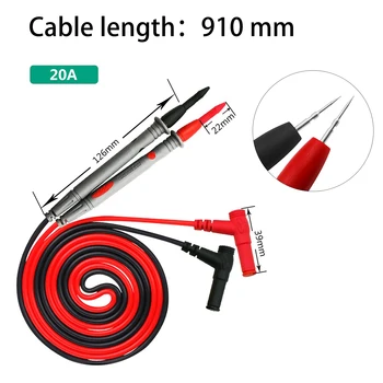 Мультиметр, кабель для вольтметра, сверхтонкий игольчатый тестер, пробный шнур, измерительные щупы, ручка для тестирования электрооборудования