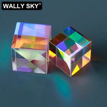 Оптическая призма X-Cube, обучающая физике, Стеклянные инструменты, объединитель RGB, Разделитель, Перекрестная дихроичная призма, Фотография, обучающий Gif