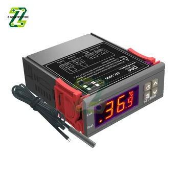 Регулятор температуры STC-1000 110-220 В, Двойной цифровой регулятор температуры, Два релейных выхода, Терморегулятор Нагрева Охлаждения