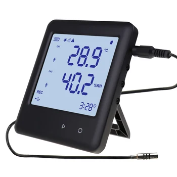 Термогигрометр, термометр для регистрации температуры и влажности, регистратор данных с программным обеспечением для ПК и дисплеем календаря