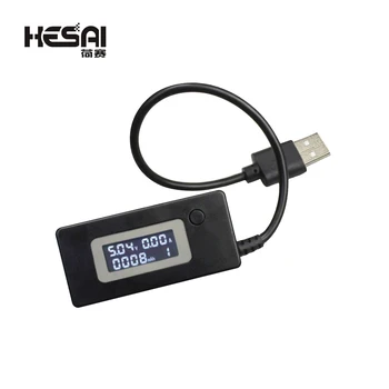 Черный Цифровой Микро USB ЖК-USB Мини-детектор тока и напряжения, мобильное зарядное устройство USB, тестер, измеритель