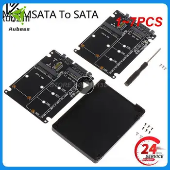 1-7 шт 60 Гбит/с до M2 NGFF SATA SSD MSATA SSD адаптер MSATA на SATA M. 2 Плата адаптера жесткого диска NGFF на SATA