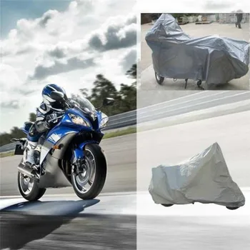 1 шт. серебристый мотоциклетный капот, чехлы для скутеров, водонепроницаемые, пыленепроницаемые, дышащие, полностью защитные, защищающие от ультрафиолета мотоциклетные чехлы