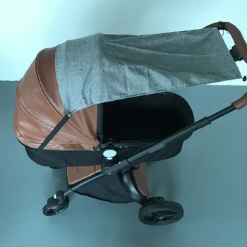 1 шт., чехол для коляски, УФ-защитная ткань, многофункциональный солнцезащитный чехол, аксессуар для ухода за ребенком (светло-серый)