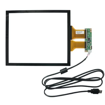 10,4-дюймовая 10-точечная Емкостная сенсорная панель G + G Muti-Touch 236x178 мм с USB-кабелем для 10,4-дюймового ЖК-экрана