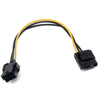 10 Шт. Адаптер питания Molex для PCI-E IDE 4Pin 4-контактный разъем для 6-контактной видеокарты 6Pin кабель-конвертер