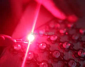 10 шт./лот, 3 Вт, 45 мил чип, красный 620-630 нм, светодиодные бисерные диоды, лампа с основанием 20 мм