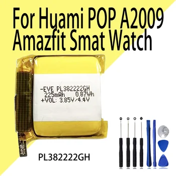 100% Оригинальный Аккумулятор PL382222GH для смарт-часов Huami Amazfit EVE Pop A2009/Pop Pro A2019