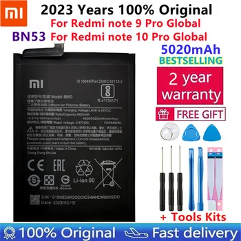 100% Оригинальный Новый 5020 мАч BN53 Сменный Аккумулятор Для Xiaomi Redmi note 9 Pro Bateria Аккумуляторы Для мобильных Телефонов Бесплатные Инструменты