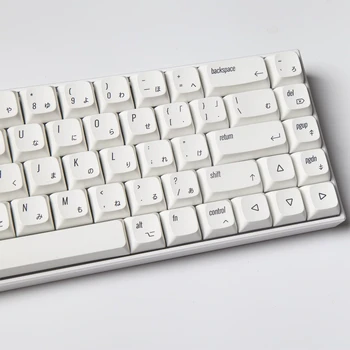 124 Клавиши Минималистичный Белый Стиль PBT Keycap XDA Profile Keycap Сублимация краски Для Механической клавиатуры MX Switch XDA Keycap