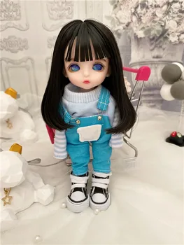 16 см Модный мини-парик BJD кукла с подвижным суставом Куклы для девочек 3D Большие глаза Красивая милая игрушка 