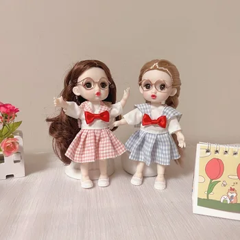 17 см Куклы Bjd 1/8 Мини-Мода DIY Одеваются Игрушки для Девочек, Куклы, одежда, сменные игрушки для кукол, ручная кукла, подарок на день рождения для девочек