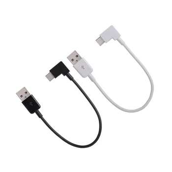 2.4A USB Type C 100 см, 1 м, 2 м, короткий Кабель, 90 Градусов, Прямоугольный USB Type-C, Соединительный кабель MICRO USB 3.1 для MacBook / Xiao