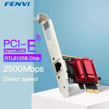 2,5 G PCI-E Для сетевой карты RJ45 Адаптер RTL8125 Чипсет Gigabit Ethernet PCI Express Сетевая карта 10/100/2500 Мбит/с Для Win7/10/11