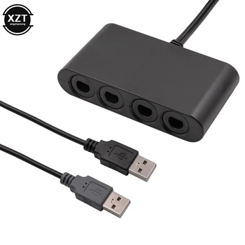 2 В 1 для Контроллера GameCube USB Адаптер 4 Порта Конвертер Для Wii U ПК Для WiiU Для Nintend Switch NS с розничной коробкой