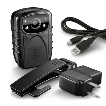2-Дюймовая ЖК-Носимая камера записи Водонепроницаемая Полицейская камера с зажимом 1080P Видео Аудио Спортивная видеокамера Ночного видения 4500 мАч