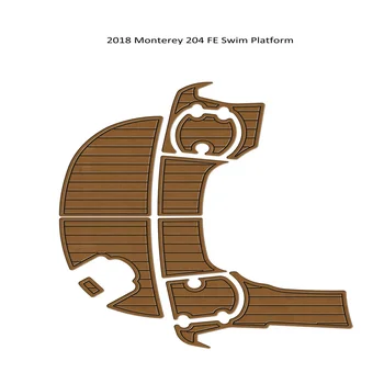 2018 Платформа для плавания Monterey 204 FE с подножкой для лодки из пеноматериала EVA, Пол из искусственного тика