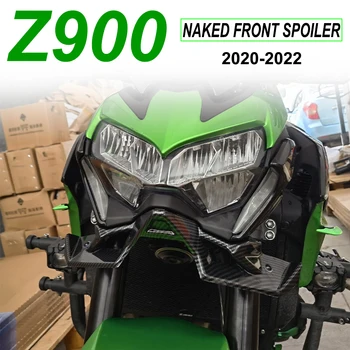 2021 2022 Новые Передние Прижимные Спойлеры Для Kawasaki Z900 Прижимные Голые Фронтальные Спойлеры Z 900 Аксессуары Из Углеродного волокна 2020
