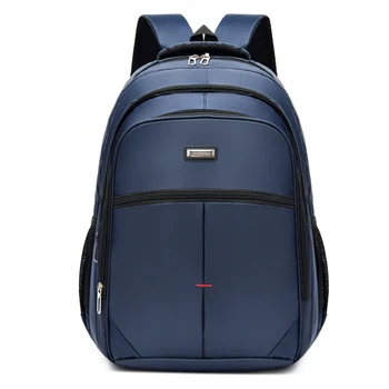 2022 Новый Мужской Повседневный рюкзак, простая деловая сумка для ноутбука большой емкости для мужчин, Многокарманная однотонная Оксфордская дорожная сумка