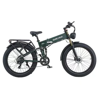 26-Дюймовый электрический велосипед для бездорожья Электрический Велосипед Складная алюминиевая Рама Передние и задние двойные дисковые тормоза 8 скоростей переключения