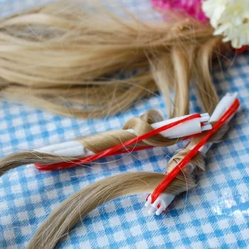2шт Аксессуары для куклы BJD /Joint Щипцы для завивки волос Mini Bjd Римский Объемный Ряд накладных волос Трехмерная форма челки