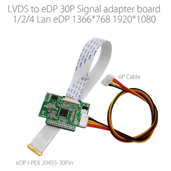 3,3 В 30-Контактный LVDS Преобразователь ЖК-дисплея с Преобразованием сигнала EDP в Плату контроллера Преобразования для панели ЖК-дисплея EDP с разрешением 1920x1080 1366x768