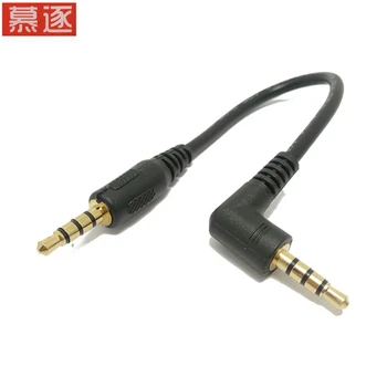 3,5mm Stecker auf Stecker Jack Audio Kabel zu 3,5mm aux kabel 90 Grad Rechtwinklig für Auto kopfhörer MP3/4 Aux Kabel 0,2 m