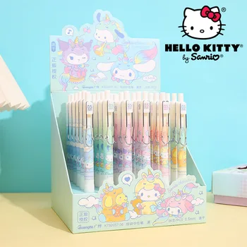 36шт Новый Sanrio Hello Kitty Pachacco Пресс Гелевая Ручка Для Вышивания Канцелярских Принадлежностей Высокого Качества Аниме Каваи Милый Симпатичный Подарок Для Детей