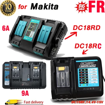 3A 6A 9A Зарядное устройство для Makita 18V LXT Li-ion BL1860 BL1830 BL1850 DC18RC DC18RD 14,4 Вольт ~ 18В Вольт аккумулятор RU FR DE