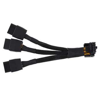 3X8pin PCI-E-16Pin (12 + 4) Разъем PCI-E 5.0 12VHPWR с 90-градусным изгибом Детали кабеля GPU RTX4090 RTX4080 Серии P8X3- 16PIN-A