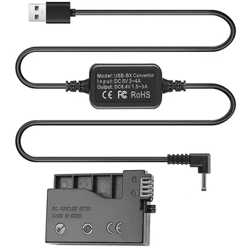 5 В USB Преобразователь в DR-E8 DC соединитель LP-E8 Фиктивный Аккумулятор для EOS Rebel T2i T3i T4i T5i 550D 600D 650D 700D Kiss X4, X5, X6 Digital
