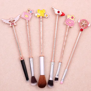 6 шт./компл. Card Captor Sakura 20th Anniversary Sailor Moon Кисть для макияжа, косметические палочки, кисть для основы