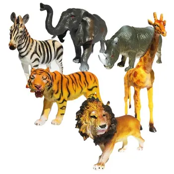 6 шт./компл. Дикий лес, Динозавр, животные, Модель, набор фигурок, Фигурки, детская игрушка для детей, игрушка дикой природы