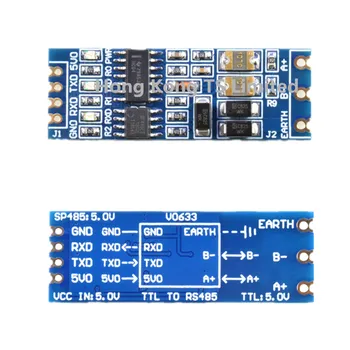 74HC04 + SP485 TTL-RS485 модуль SN74HC04 + MAX3088 Половинное отверстие 485-TTL оборудование для автоматической передачи уровня потока