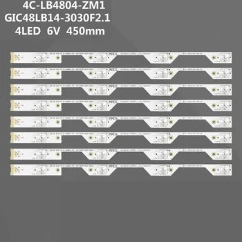 8 UDS 4 светодиодный для TCL L48P1S-CF L48P1-CUD B48A858U светодиодная лента с подсветкой 4C-LB4804-ZM1 4C-LB4804-ZM01J GIC48LB14-3