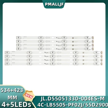80 шт./компл. светодиодных полосок Подсветки 55UV6416W L55P2-UD YHE-4C-LB5504-YH01J/FF01J для TCL B55A858U L55E5800A-UD 55D2900 55HR330M05A6
