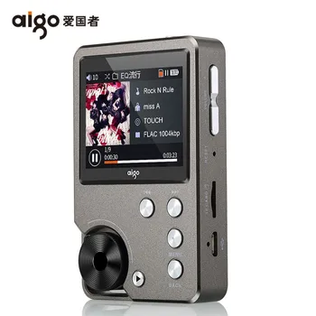 Aigo MP3-105 PLUS Музыкальный плеер Hi-Fi Mp3 с экраном WM8965 Мини Портативный Hi-res Flac Mp3-плеер DSD Спортивный USB Аудиоплеер