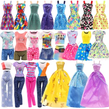 Barwa 18 шт., модная одежда для куклы Барби, аксессуары, наряжаем куклу 11 дюймов, детский наряд на день рождения (для девочек) (без куклы)