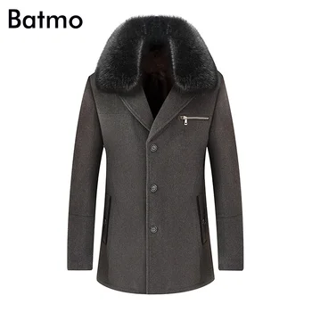 Batmo 2023, новое поступление, зимний высококачественный шерстяной толстый повседневный тренч для мужчин, мужское зимнее теплое пальто, зимние куртки для мужчин, 1519