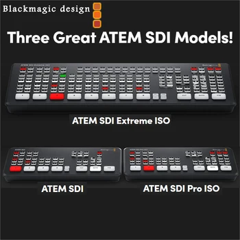 Blackmagic Design ATEM SDI Extreme ISO/Pro ISO Переключатель прямых трансляций с несколькими режимами просмотра и записи Расширенные возможности трансляции