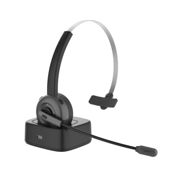 Bluetooth 5 Гарнитура, Микрофон с шумоподавлением, Беспроводные Bluetooth-наушники, Геймерские Деловые наушники с зарядной базой B86