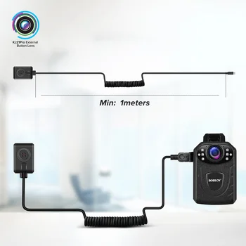 BOBLOV KJ21 Pro Body Cam Пульт Дистанционного Управления Сенсорный экран HD1296P KJ21 Обновленная Камера для Тела Мини-Камера Внешняя Кнопка Объектива BodyCam