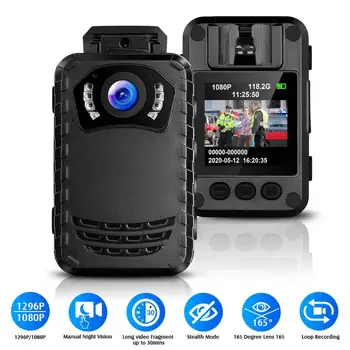 BOBLOV N9 1296P Body Cam 256GB Записывающая Носимая Камера Видеомагнитофон для Полицейской Камеры Безопасности Ночного Видения Мини-Камера