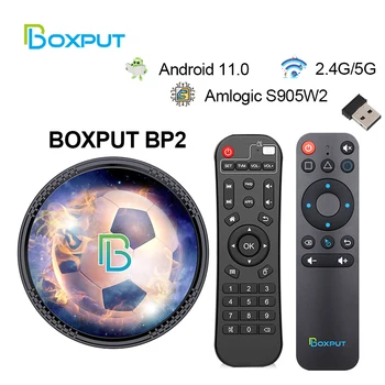Boxput BP2 TV Box Android 11,0 Amlogic S905W2 AV1 4K Смарт-телеприставка Andriod 2,4G 5G Двойной Wifi Медиаплеер Tv Box 32 ГБ 64 ГБ