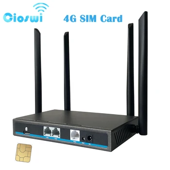 Cioswi Домашний 4G SIM-маршрутизатор 300 Мбит/с WIFI Внутри LTE-модема 2 * LAN WAN Openwrt Прошивка WI FI Roteador 2,4 G 4G Антенна Wi-Fi 802.11b