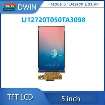 DWIN 5 Дюймов 720x1280 IPS TFT ЖК-модуль 300 Яркий ILI9881H Драйвер IC MIPI 40PIN с Сенсорным экраном LI12720T050TA3098