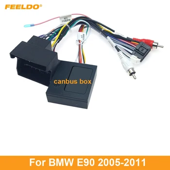 FEELDO 10 компл. стерео аудио 16PIN Android Кабель питания адаптер для BMW X1 E90 Кабель питания жгут проводов