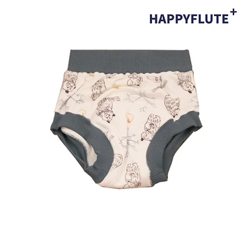 HappyFlute, эксклюзивные детские тренировочные штаны, Моющийся и Многоразовый Бамбуковый хлопковый материал, Экологические Подгузники для ребенка